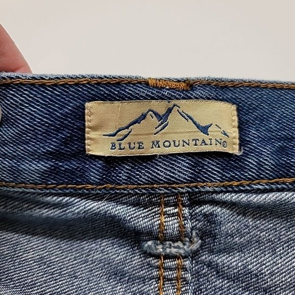 Blue Mountain Medium Wash Relaxed Straight Denim Mens Blue Jeans 44 x 30 - Picture 10 of 16